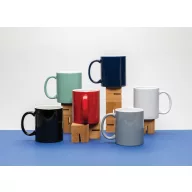   Cana clasica, Everestus, 21OCT0148, 350 ml, 8 x 8 x 9.5 x ø 8 cm, Ceramica, Rosu