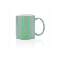   Cana clasica, Everestus, 21OCT0145, 350 ml, 8 x 8 x 9.5 x ø 8 cm, Ceramica, Verde