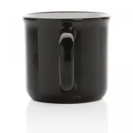   Cana vintage, Everestus, 21OCT0173, 280 ml, 8.6 x 7 x 8.2 x ø 8.6 cm, Ceramica, Negru