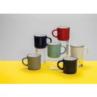   Cana vintage, Everestus, 21OCT0173, 280 ml, 8.6 x 7 x 8.2 x ø 8.6 cm, Ceramica, Negru