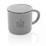   Cana vintage, Everestus, 21OCT0175, 280 ml, 8.6 x 7 x 8.2 x ø 8.6 cm, Ceramica, Gri