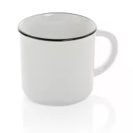   Cana vintage, Everestus, 21OCT0178, 280 ml, 8.6 x 7 x 8.2 x ø 8.6 cm, Ceramica, Alb