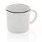 Cana vintage, Everestus, 21OCT0178, 280 ml, 8.6 x 7 x 8.2 x ø 8.6 cm, Ceramica, Alb