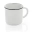 Cana vintage, Everestus, 21OCT0178, 280 ml, 8.6 x 7 x 8.2 x ø 8.6 cm, Ceramica, Alb