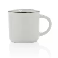   Cana vintage, Everestus, 21OCT0178, 280 ml, 8.6 x 7 x 8.2 x ø 8.6 cm, Ceramica, Alb