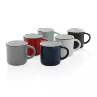   Cana vintage, Everestus, 21OCT0177, 280 ml, 8.6 x 7 x 8.2 x ø 8.6 cm, Ceramica, Rosu