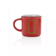  Cana vintage, Everestus, 21OCT0177, 280 ml, 8.6 x 7 x 8.2 x ø 8.6 cm, Ceramica, Rosu