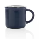 Cana vintage, Everestus, 21OCT0176, 280 ml, 8.6 x 7 x 8.2 x ø 8.6 cm, Ceramica, Albastru