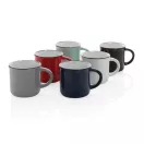 Cana vintage, Everestus, 21OCT0176, 280 ml, 8.6 x 7 x 8.2 x ø 8.6 cm, Ceramica, Albastru