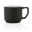 Cana moderna, Everestus, 21OCT0156, 350 ml, 9 x 7 x 8 x ø 9 cm, Ceramica, Negru