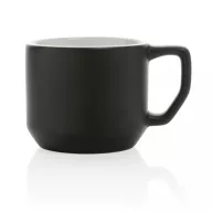   Cana moderna, Everestus, 21OCT0156, 350 ml, 9 x 7 x 8 x ø 9 cm, Ceramica, Negru