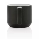 Cana moderna, Everestus, 21OCT0156, 350 ml, 9 x 7 x 8 x ø 9 cm, Ceramica, Negru