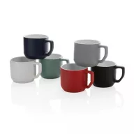   Cana moderna, Everestus, 21OCT0156, 350 ml, 9 x 7 x 8 x ø 9 cm, Ceramica, Negru