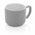Cana moderna, Everestus, 21OCT0158, 350 ml, 9 x 7 x 8 x ø 9 cm, Ceramica, Gri