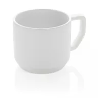   Cana moderna, Everestus, 21OCT0161, 350 ml, 9 x 7 x 8 x ø 9 cm, Ceramica, Alb