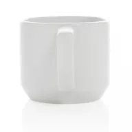   Cana moderna, Everestus, 21OCT0161, 350 ml, 9 x 7 x 8 x ø 9 cm, Ceramica, Alb