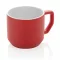 Cana moderna, Everestus, 21OCT0160, 350 ml, 9 x 7 x 8 x ø 9 cm, Ceramica, Rosu