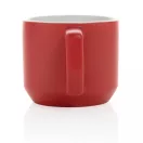 Cana moderna, Everestus, 21OCT0160, 350 ml, 9 x 7 x 8 x ø 9 cm, Ceramica, Rosu