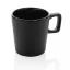 Cana moderna, Everestus, 21OCT0150, 300 ml, 8.4 x 6.6 x 8.9 x ø 8.4 cm, Ceramica, Negru