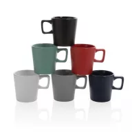  Cana moderna, Everestus, 21OCT0150, 300 ml, 8.4 x 6.6 x 8.9 x ø 8.4 cm, Ceramica, Negru