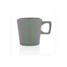 Cana moderna, Everestus, 21OCT0152, 300 ml, 8.4 x 6.6 x 8.9 x ø 8.4 cm, Ceramica, Gri