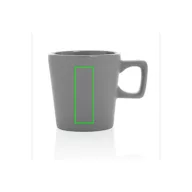   Cana moderna, Everestus, 21OCT0152, 300 ml, 8.4 x 6.6 x 8.9 x ø 8.4 cm, Ceramica, Gri