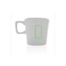 Cana moderna, Everestus, 21OCT0155, 300 ml, 8.4 x 6.6 x 8.9 x ø 8.4 cm, Ceramica, Alb