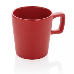   Cana moderna, Everestus, 21OCT0154, 300 ml, 8.4 x 6.6 x 8.9 x ø 8.4 cm, Ceramica, Rosu