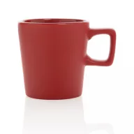   Cana moderna, Everestus, 21OCT0154, 300 ml, 8.4 x 6.6 x 8.9 x ø 8.4 cm, Ceramica, Rosu