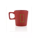 Cana moderna, Everestus, 21OCT0154, 300 ml, 8.4 x 6.6 x 8.9 x ø 8.4 cm, Ceramica, Rosu