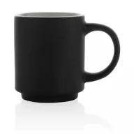   Cana, Everestus, 18SEP2599, 180 ml, 6.8x5.5x8x Ø6.8 cm, Ceramica, Negru