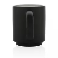   Cana, Everestus, 18SEP2599, 180 ml, 6.8x5.5x8x Ø6.8 cm, Ceramica, Negru