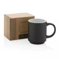   Cana, Everestus, 18SEP2599, 180 ml, 6.8x5.5x8x Ø6.8 cm, Ceramica, Negru