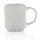 Cana, Everestus, 18SEP2604, 180 ml, 6.8x5.5x8x Ø6.8 cm, Ceramica, Alb