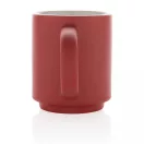 Cana, Everestus, 18SEP2603, 180 ml, 6.8x5.5x8x Ø6.8 cm, Ceramica, Rosu