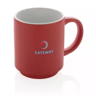   Cana, Everestus, 18SEP2603, 180 ml, 6.8x5.5x8x Ø6.8 cm, Ceramica, Rosu