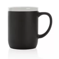   Cana, Everestus, 18SEP2594, 300 ml, 7.5x6.5x10x Ø7.5 cm, Ceramica, Negru