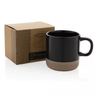   Cana, Everestus, 42FEB230428, 360 ml, 8.8xØ8.8 cm, Ceramica, Negru