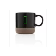   Cana, Everestus, 42FEB230428, 360 ml, 8.8xØ8.8 cm, Ceramica, Negru