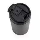 Cana de voiaj, XD, 42FEB231170, 300 ml, 15.5xØ7 cm, Otel, Negru