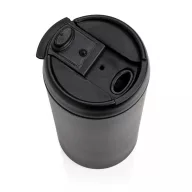   Cana de voiaj, XD, 42FEB231170, 300 ml, 15.5xØ7 cm, Otel, Negru