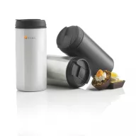   Cana de voiaj, XD, 42FEB231170, 300 ml, 15.5xØ7 cm, Otel, Negru