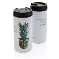   Cana de voiaj, XD, 42FEB231173, 300 ml, 15.5xØ7 cm, Otel, Alb