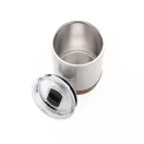 Cana termos, Everestus, 42FEB232463, 180 ml, 10xØ7.2 cm, Otel, Pluta, Argintiu