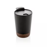   Cana de voiaj, Everestus, 42FEB231154, 300 ml, 13.2xØ6.8 cm, Otel, Polipropilena, Negru