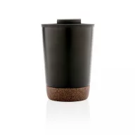   Cana de voiaj, Everestus, 42FEB231154, 300 ml, 13.2xØ6.8 cm, Otel, Polipropilena, Negru