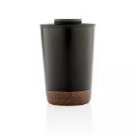   Cana de voiaj, Everestus, 42FEB231154, 300 ml, 13.2xØ6.8 cm, Otel, Polipropilena, Negru