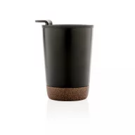   Cana de voiaj, Everestus, 42FEB231154, 300 ml, 13.2xØ6.8 cm, Otel, Polipropilena, Negru