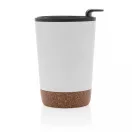 Cana de voiaj, Everestus, 42FEB231157, 300 ml, 13.2xØ6.8 cm, Otel, Alb