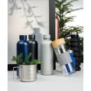 Sticla de apa bidon sport, Everestus, 42FEB231004, 500 ml, 22.5xØ7.4 cm, Otel, Gri